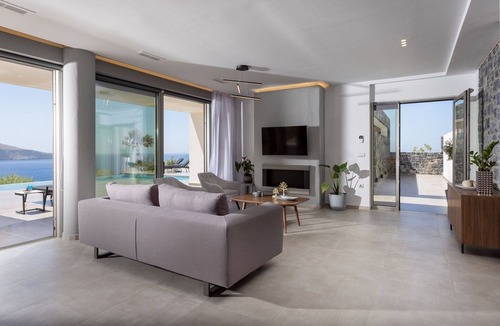 Agia Pelagia Villa | Endearing Crete Beachfront Villa | Villa Minoan Horizon | 5 Bedrooms |.