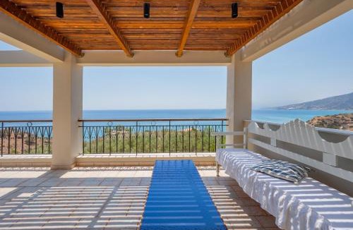 Keratokambos House | Gallery Villa with Pool, 300m Beach, Sea Views