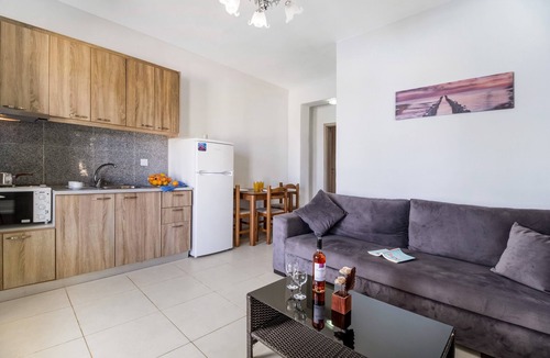Lefkada Apartment | Gkountis Stone Apartment 3: Sea View, Shared Pool & Wi-Fi