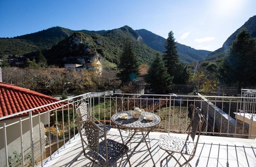 Gravia Villa | Gravias Villa with Fireplace and Barbecue, Mountain and River Views