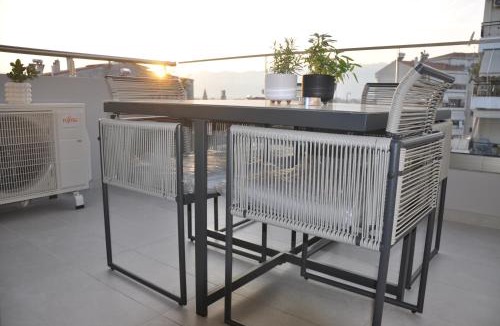 Trikala Apartment | Habitat Lobby - central modern penthouse with private parking Trikala