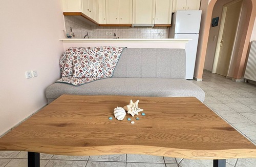 Kato Assos Apartment | Have fun with the whole family at this quiet two bedroom first floor apartment.