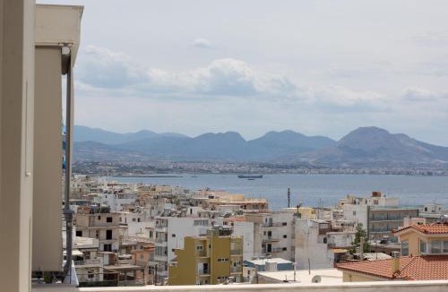 Loutraki-Agioi Theodoroi Apartment | Loutraki Seaview Apt - 2BR, Terrace & BBQ I Beach