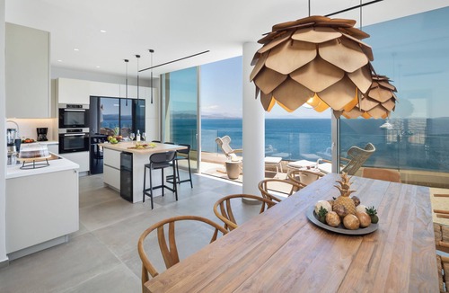 Barbati Villa | Luxurious Villa with seafront view and infinity pool