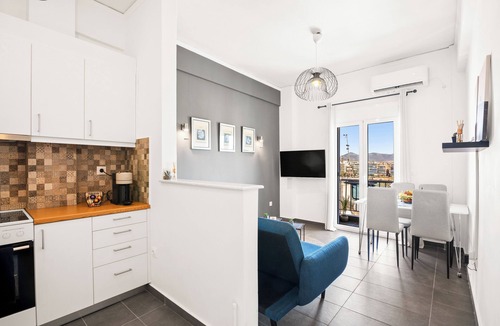 Piraeus Apartment | Luxury 2BR Penthouse Marina & Sea Views