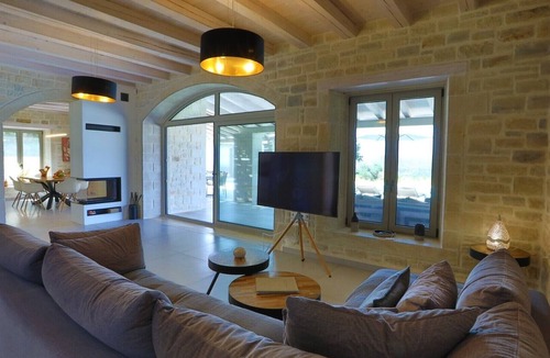 Atsipópoulon Villa | Luxury villa with a fantastic view, the pool can be heated