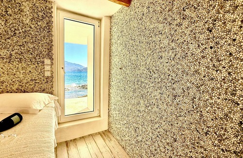 Milos Apartment | Milos Boathouse-Only one in Milos with sea view on both sides & stunning sunset