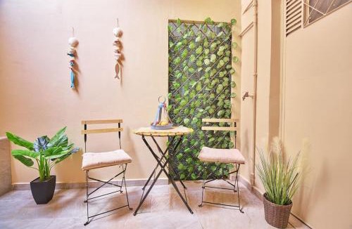 Nea Chora Apartment | Modern Luxury Studio Near Beach & Old Harbor Fast WiFi Private Veranda