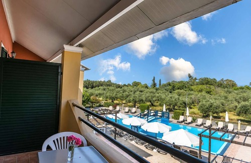 Lefkimmi Condo | Nikos Villas - Garden & Pool View Gem in Kavos
