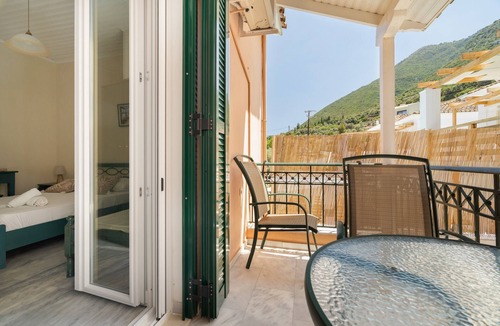 Nikiana Apartment | Odysseia Studio 1 - 2 Min Walk to Beach, 3 Adults, Terrace, Wi-Fi & AC