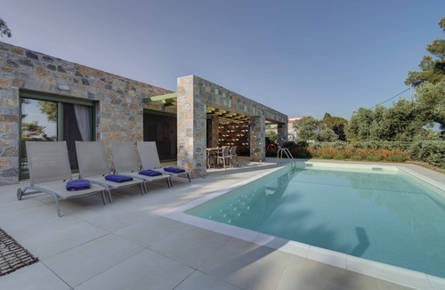 Plomari Villa | Ouzo Stone House 2, with private pool