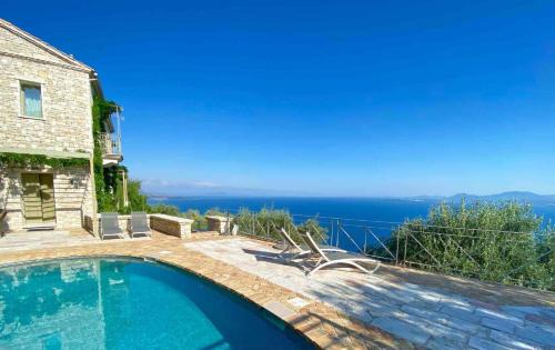 Nisaki Villa | Paleopetres Marnie - Private Pool - Sea Views - Nissaki - North East Coast -