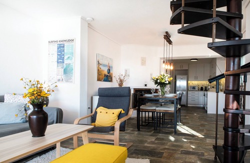 Saronida Apartment | Panoramic Seaview Maisonette with Garden steps from the beach
