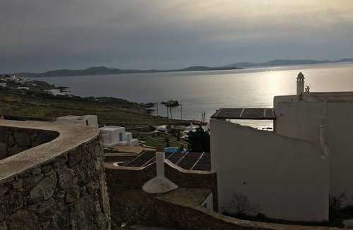 Agios Ioannis Apartment | Panoramic view apartment for 2 people near Ornos beach
