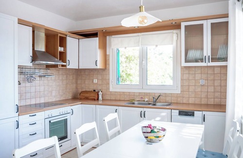 Achladies House | Quiet villa with ocean views and a private garden—a 5-minute walk from the beach