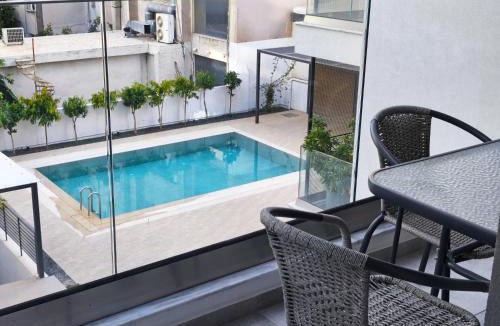 Kallithea Apartment | RAGK Lux Living 50m Train, Shared Pool & Parking