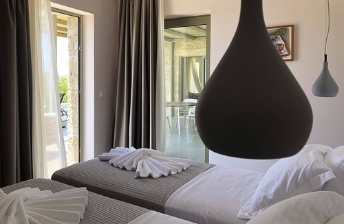 Lefktron Villa | Riverstone villa 2 with private pool close to Kalogria beach