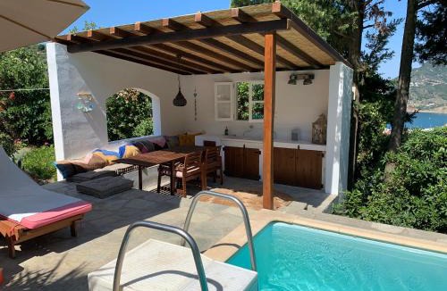 Skopelos Town Villa | Romantic Lemonia Cottage with private pool & stunning sea view