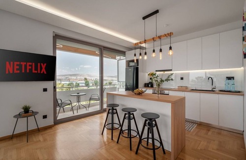 Palaio Faliro Apartment | Seafront 3BR with Panoramic Balcony & Parking