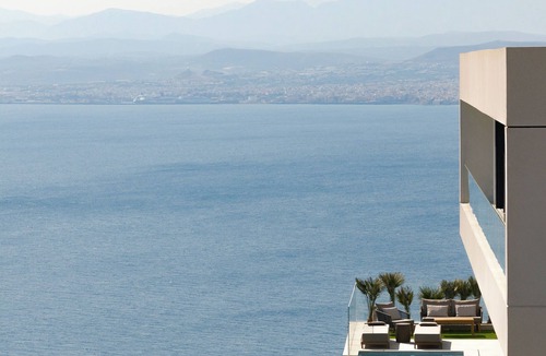 Agia Pelagia Villa | Seafront Cliff Villa with Infinity Pool & Wellness