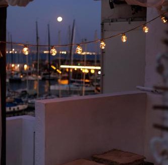 Mikrolimano Villa | Seaside Grey Pearl Villa Panoramic Marina View Piraeus Athens Riviera