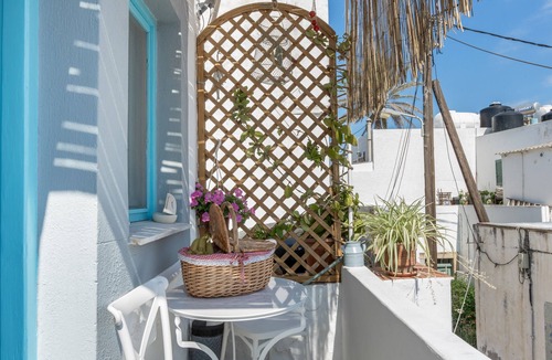Skala Apartment | Sokaki Patmos house with Private Balcony and View