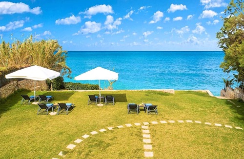 Psarou Villa | Spacious Seaside Villa with Pool, Garden and Direct Sea Access