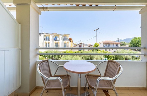 Roda Apartment | Studio 'Alexandros Studios 6' with Shared Pool, Wi-Fi and Air Conditioning