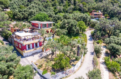 Sinarades Apartment | Studio Apartment 'With Sea View 1' with Sea View, Wi-Fi and Air Conditioning
