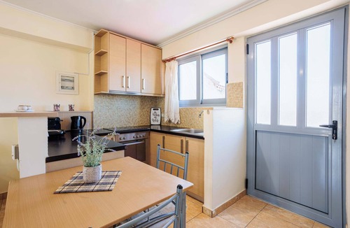 Filiatra Apartment | Studio with Balcony Steps from Filiatra Square