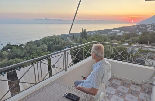 Dhermi Apartment | Sunset & Sea View