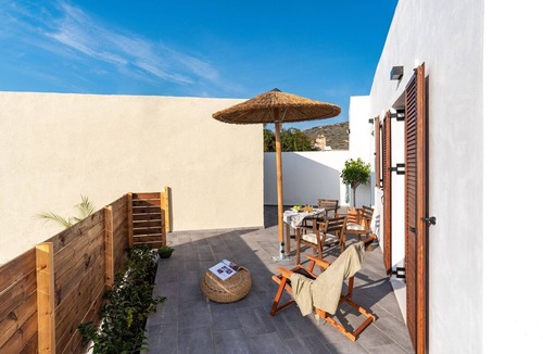 Kattavia Apartment | Viila Thalorien, Furnished Terrace, Rhodes