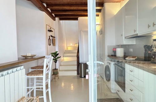 Mykonos Town Villa | Villa 140sqm 2floor in Marathi, 4 p, Sunset view, Private Parking