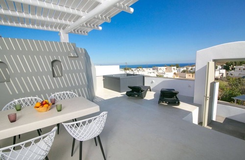 Emporio Villa | Villa Eliara, Sea Views, Outdoor Hot Tub, Furnished Terrace, Santorini