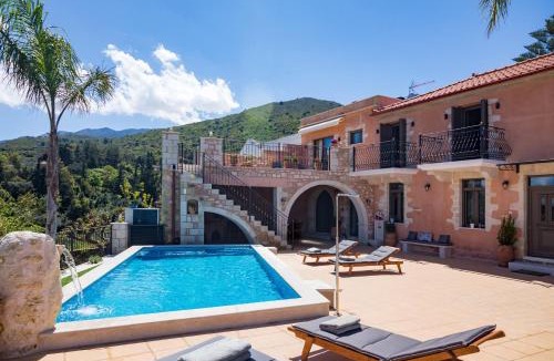 Tzitzifes Villa | Villa Kois - Authentic Stone Villa with Waterfall Pool by Posarelli Villas