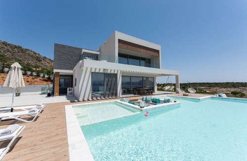 Akrotiri Villa | Villa Philaea, Divine Sea Views, Private Infinity Pool, Furnished Terrace,.