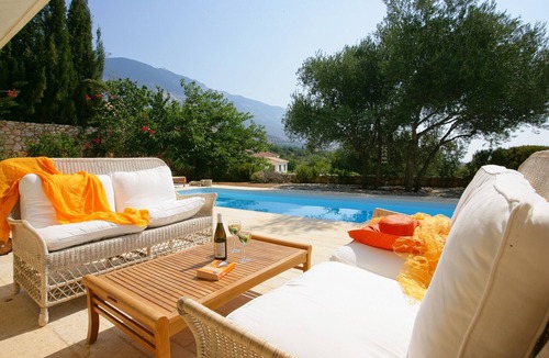 Karavados Villa | Villa 'Telina Ideales Resort' with Sea View, Wi-Fi and Air Conditioning