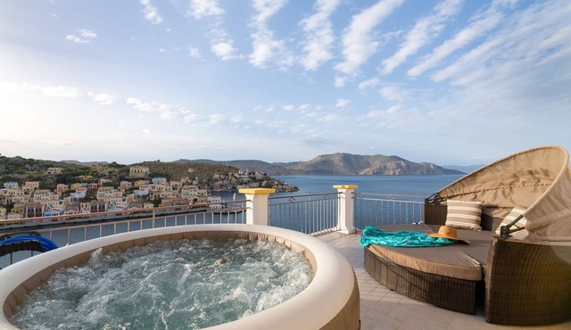 Alluring Symi Villa | Casa Aegean Breeze | 2 Bedrooms | Breathtaking Sea Views. in Symi
