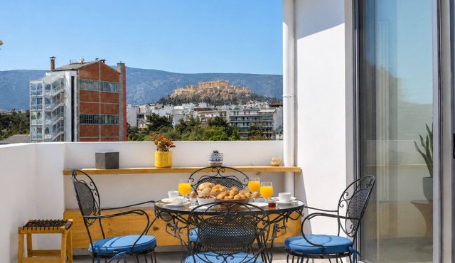 Amazing Acropolis Views Penthouse in Buzzy Gazi in Athens
