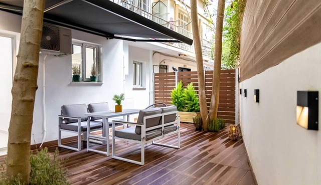 Backyard modern house Nea Smyrni