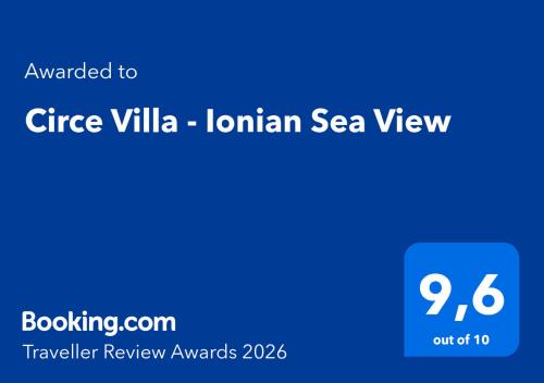 Circe Villa - Ionian Sea View in Evretí
