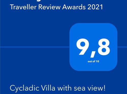 Cycladic Villa with sea view!