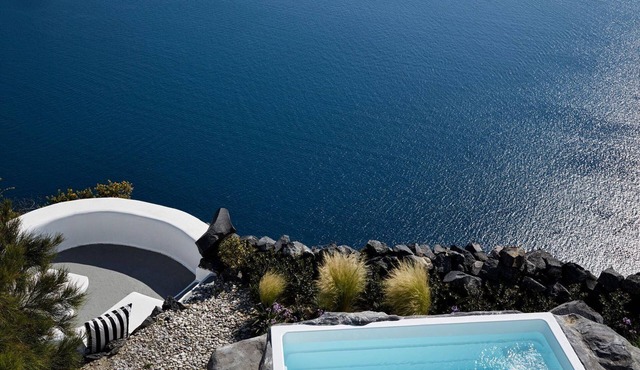 Elegant Santorini Villa | Private Plunge Pool | Eden Villas Two Bedroom Villa |.