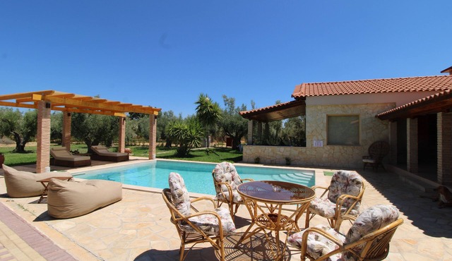 Gravanis Resort Luxury Villa with Private Pool in 30Acre Olive Grove near Athens