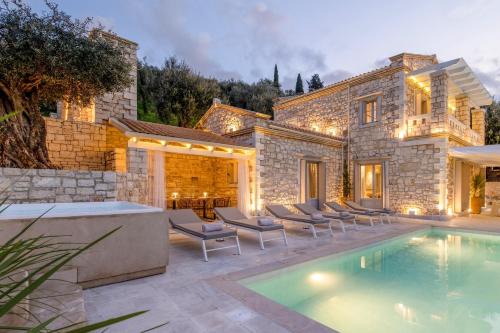 Ionian Stone Luxury Villas in Corfu in Píthos