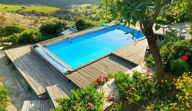 Kalliberry Cycladic stone cave with private pool & magnificent view in Andros