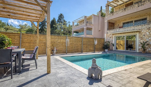 Nightingale Alexander Villa - private pool in Paleokastritsa