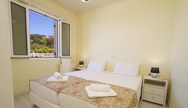 Panoramic sea view villa with swimming pool in Assos village