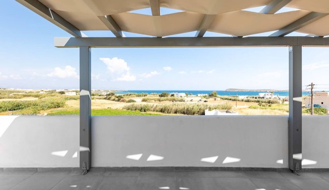 Paros Golden Beach flats Casa Costa Azor - 33m from beach, sleeps 6 (3BDR 2BA) in Paros