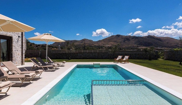 Private Pool Villa for Families Near Preveli & Plakias Beaches South Crete in Rethymno
